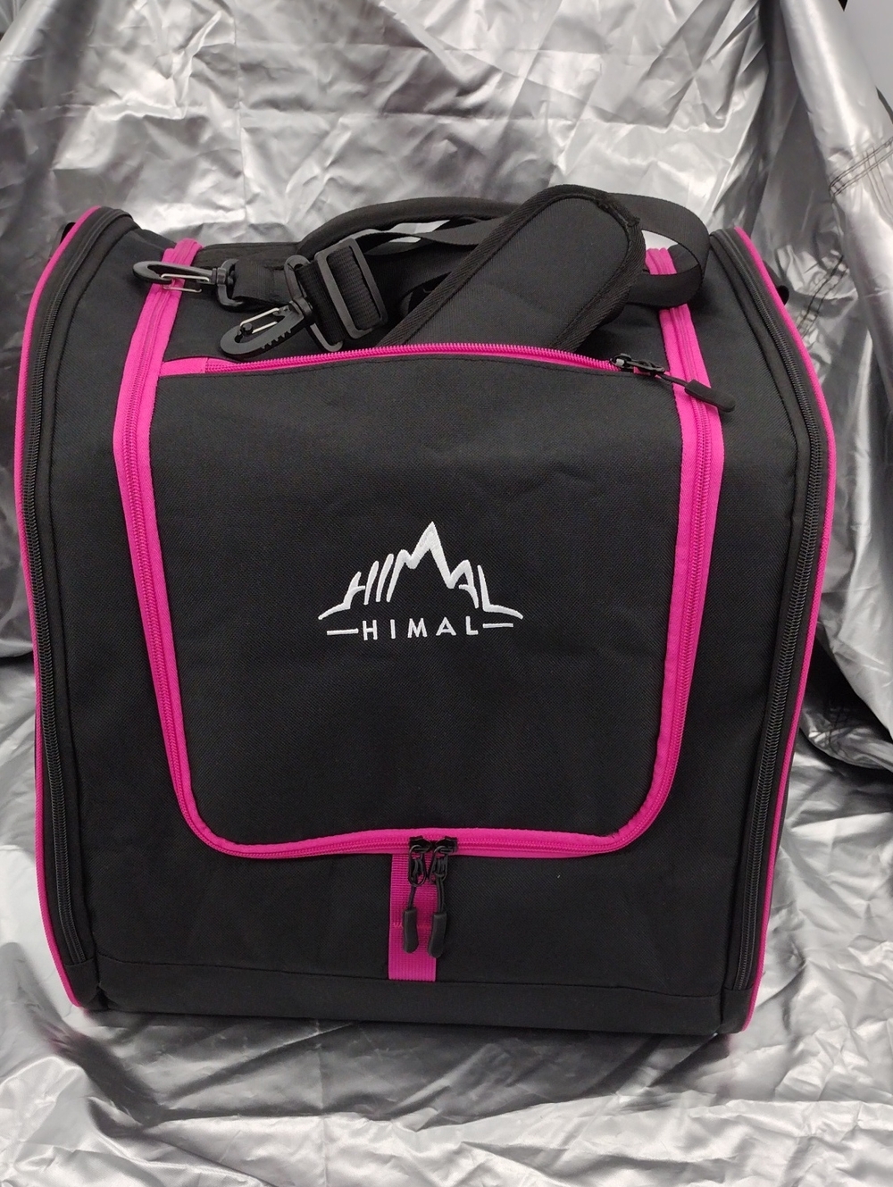 Black Himal Sports Bag With Pink Trim.